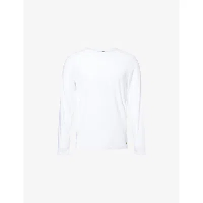 Vuori Mens Strato Tech Long-sleeve Stretch-jersey Top White