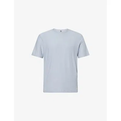 Vuori Mens Strato Tech Stretch-jersey T-shirt Blue Dusk Heather