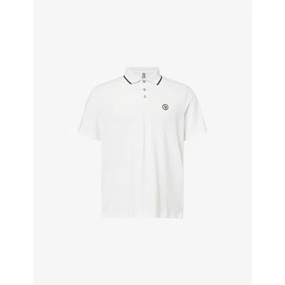 Vuori Mens White Gamepoint 2.0 Stretch-woven Polo T-shirt