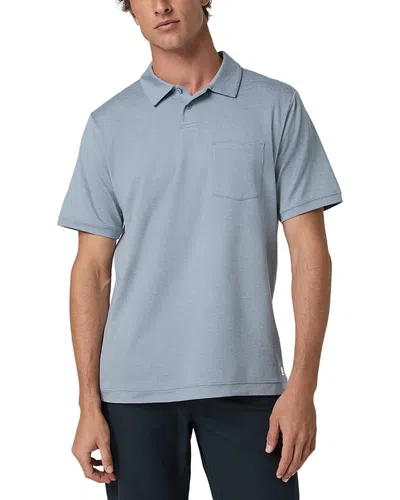Vuori Ponte Perf Polo Shirt In Blue