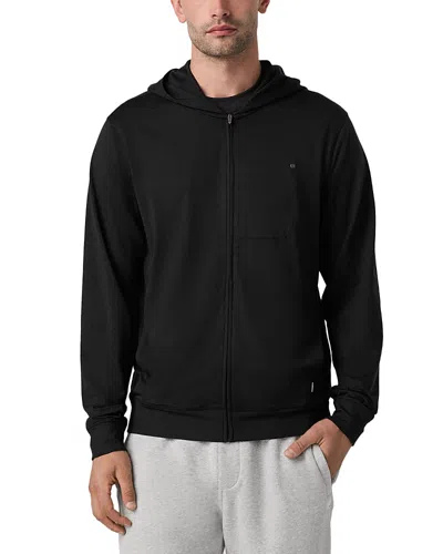 Vuori Ponto Full Zip Hoodie In Black