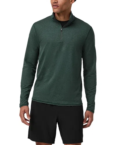 Vuori Ponto Half Zip Sweatshirt In Green