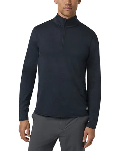Vuori Ponto Half Zip Sweatshirt In Light Heather Grey In Blue