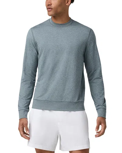 Vuori Ponto Long Sleeve Performance Sweatshirt In Black Heather In Gray