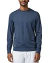 Vuori Ponto Performance Crew Neck Shirt In Azure Heather In Blue