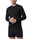 Vuori Ponto Long Sleeve Performance Tee In Gold