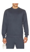 Vuori Ponto Performance Crew Pullover Sweater In Blue