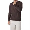 Vuori Ponto Long Sleeve Performance Sweatshirt In Black Heather In Purple