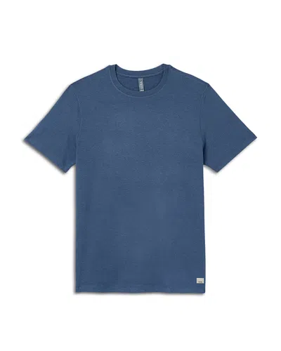 Vuori Ponto Performance Crewneck T-shirt In Blue