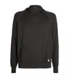 Vuori Ponto Kangaroo-pocket Recycled Polyester-blend Hoody In Black