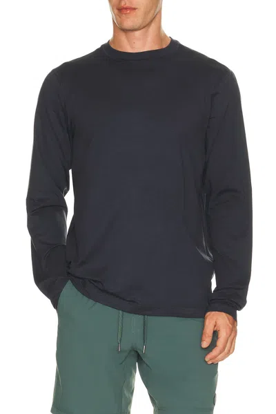 Vuori Ponto Performance Long Sleeve Tee In Gray