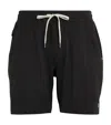 Vuori Mens Black Kore Brand-patch Relaxed-fit Recycled Polyester-blend Shorts In Black