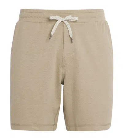 Vuori Ponto Performance Sweat Shorts In Brown