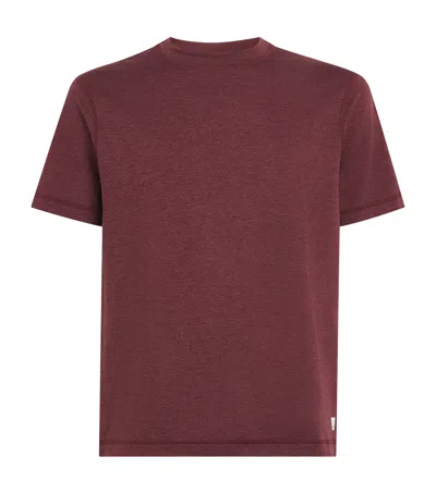 Vuori Ponto Performance T-shirt In Brown