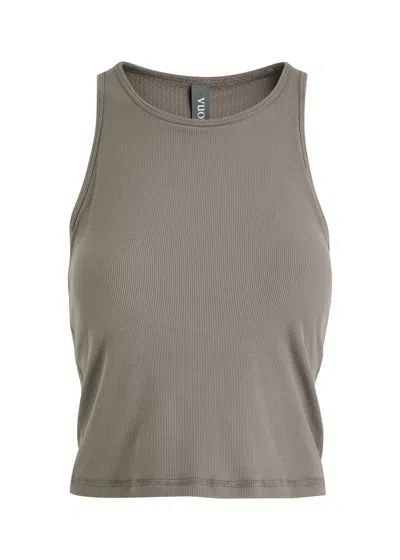 Vuori Pose Plyo Ribbed-knit Tank In Mauve