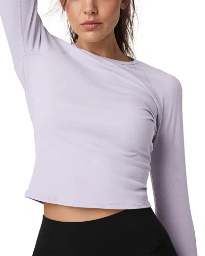 Vuori Pose Raglan Sleeve Top In Blue