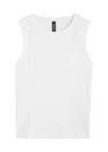 Vuori Pose Ribbed Stretch-modal Tank In White