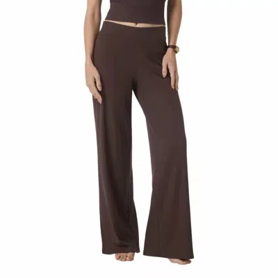 Vuori Pose Wide Leg Pant In French Toast In Brown