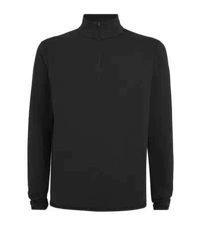 Vuori Quarter-zip Ponto Sweatshirt In Black