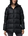 Vuori Quilted Down Coat In Black