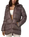 Vuori Quilted Down Coat In Brown