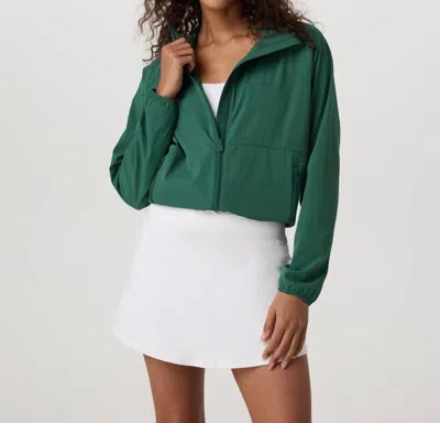 Vuori Renew Trainer Shell Jacket In Viridian In Multi