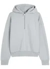 Vuori Restore Hooded Cotton-blend Sweatshirt In Gray