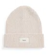 Vuori Rib-knit Label Beanie In Gray