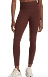 Vuori Rib Studio Leggings In Mulberry In Red
