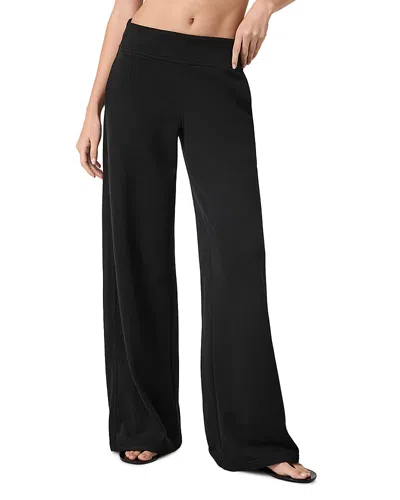 Vuori Sedona Cotton Blend Wide Leg Sweatpants In Black