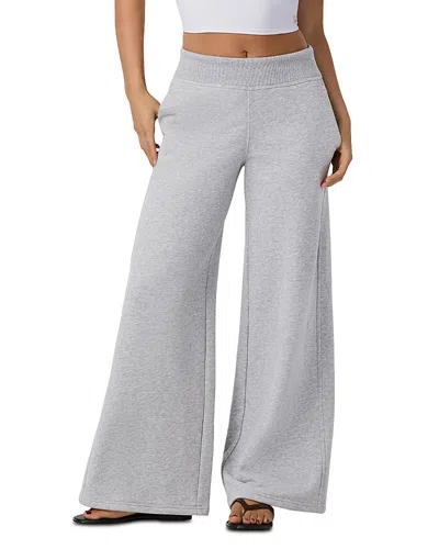 Vuori Sedona Cotton Blend Wide Leg Sweatpants In Gray