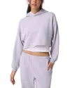 Vuori Sedona Cropped Hoodie In Purple