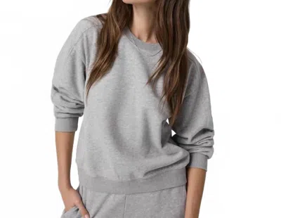 Vuori Sedona Seams Crew Sweatshirt In Light Heather Grey In Gray