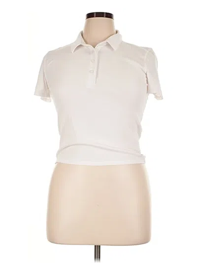 Pre-owned Vuori Short Sleeve Blouse In Ivory