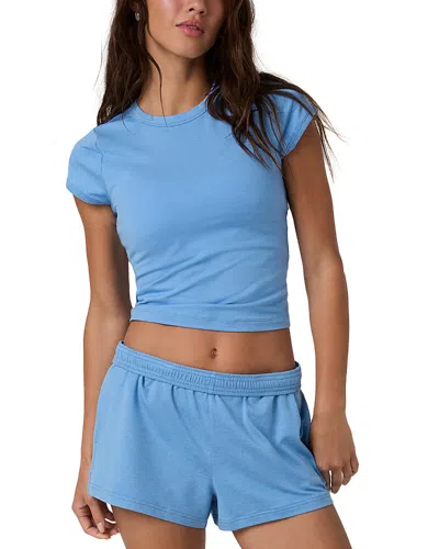 Vuori Short Sleeve Halo Baby Tee In Blue