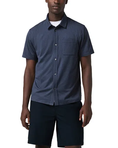 Vuori Short Sleeve Ponto Button Down In Blue