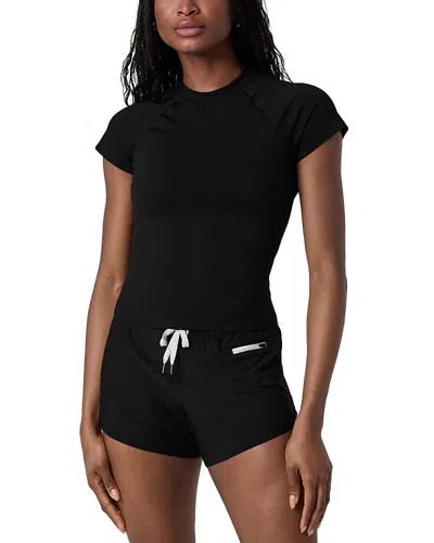 Vuori Short Sleeve Surge Seamless Tee In Black
