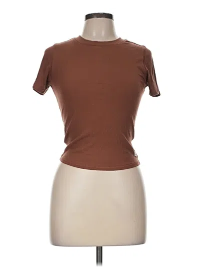 Pre-owned Vuori Short Sleeve T-shirt In Brown
