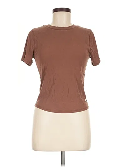 Pre-owned Vuori Short Sleeve T-shirt In Brown