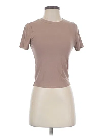Pre-owned Vuori Short Sleeve Turtleneck In Brown