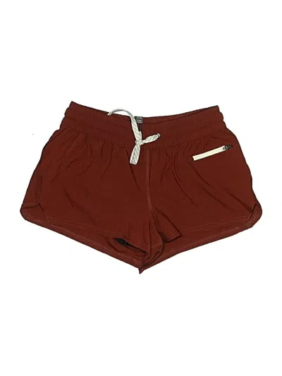 Pre-owned Vuori Shorts In Burgundy