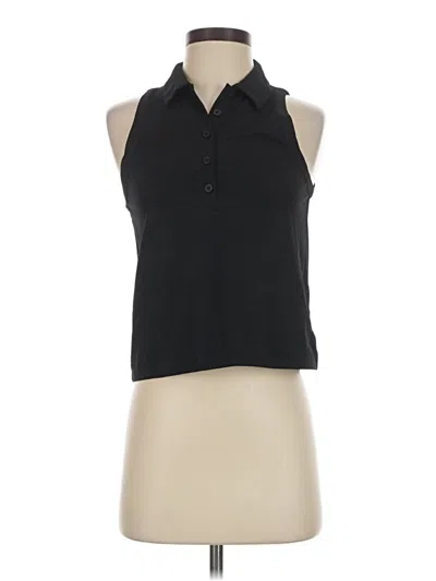 Pre-owned Vuori Sleeveless Button Down Shirt In Black