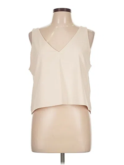 Pre-owned Vuori Sleeveless Top Ivory V Neck Tops In White