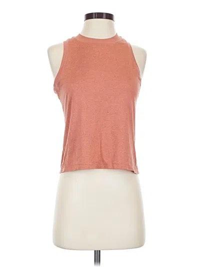 Pre-owned Vuori Sleeveless Top Orange Halter Neckline Tops