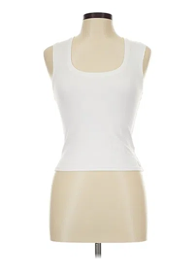 Pre-owned Vuori Sleeveless Top White Halter Neckline Tops