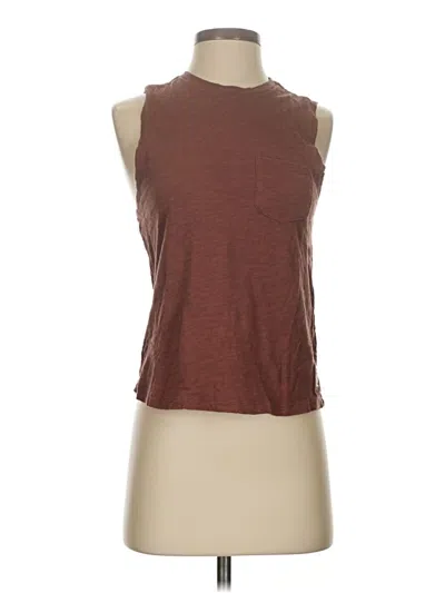 Pre-owned Vuori Sleeveless T-shirt In Brown
