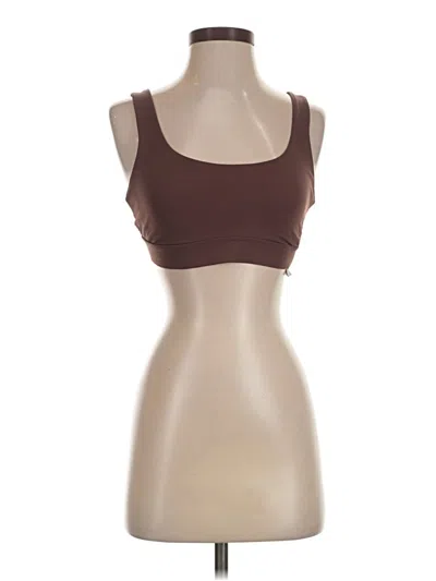 Pre-owned Vuori Sports Bra In Brown