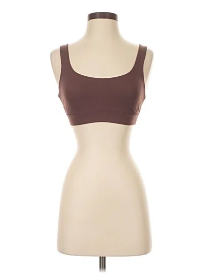 Pre-owned Vuori Sports Bra In Brown