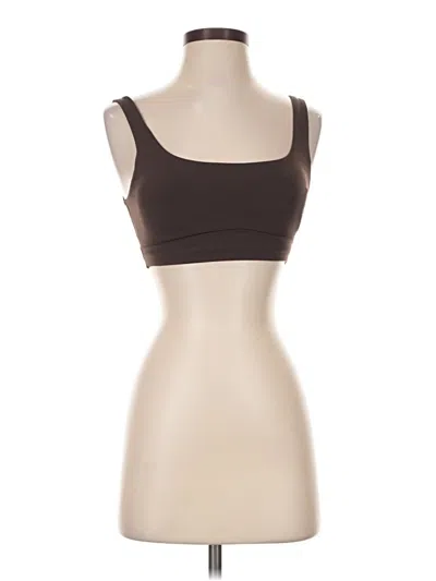 Pre-owned Vuori Sports Bra In Brown