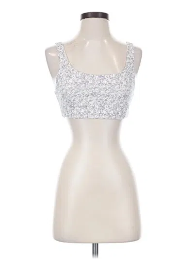 Pre-owned Vuori Sports Bra In Silver